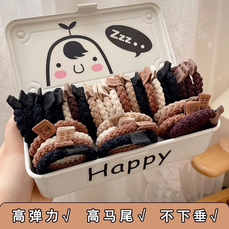 扎头发橡皮筋女扎高马尾发绳头饰高弹力耐用发圈2024新款高端头绳