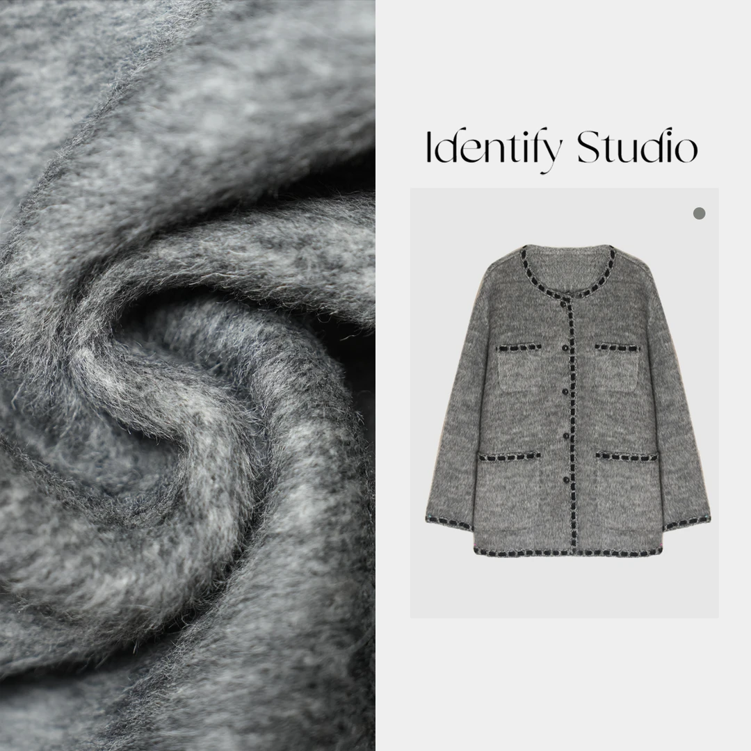 IDENTIFY香香“爵士”小香风外套气质复古外套时尚24AW