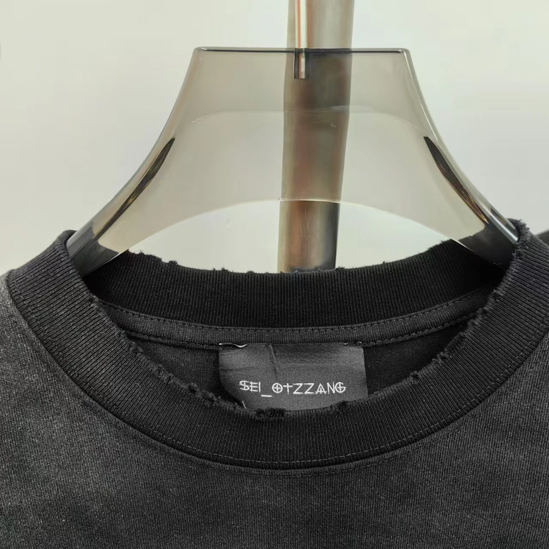 SA75高端潮牌阔版短袖T恤男士百搭