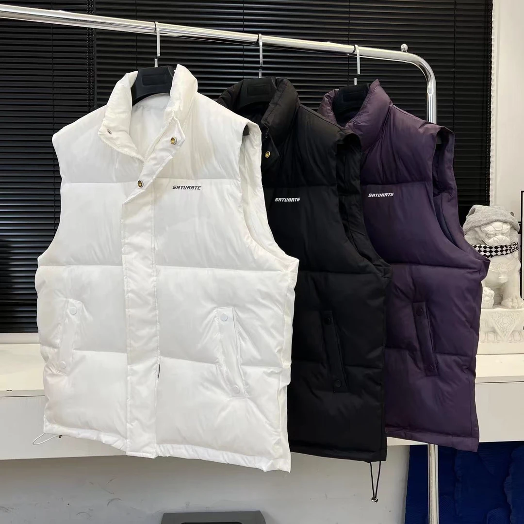 23冬季新款情侣棉马甲背心美式潮牌棉服无袖加厚男士外套潮W2065