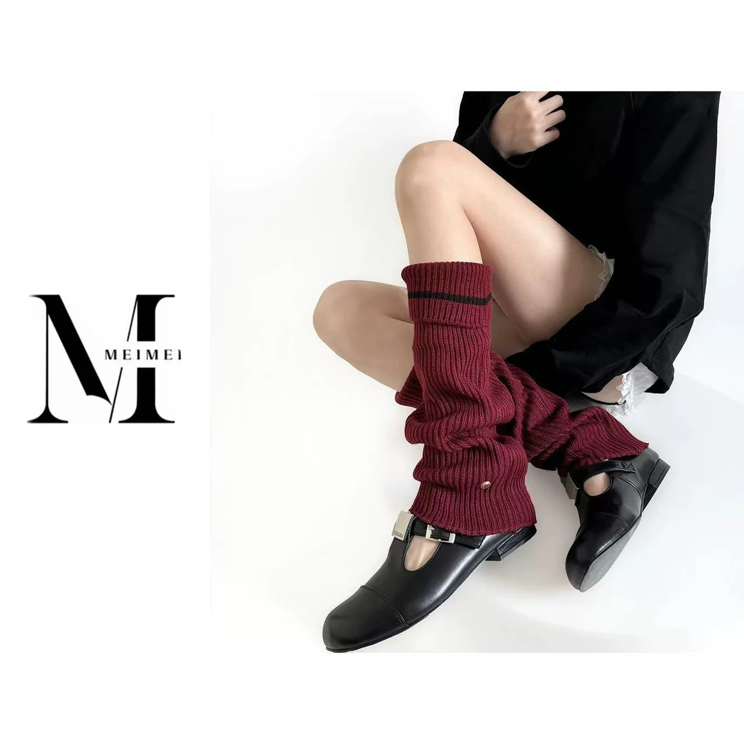 针织腿套秋冬保暖毛毛袜套辣妹显瘦小腿袜个性靴袜