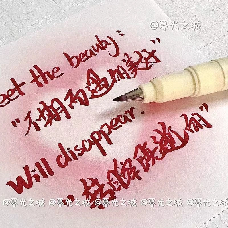 新年柔绘笔高颜值软头秀丽笔绘图涂鸦书法小楷手账专用勾线笔