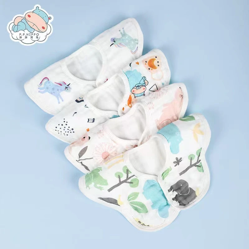 新生儿A类六层纱布棉围嘴