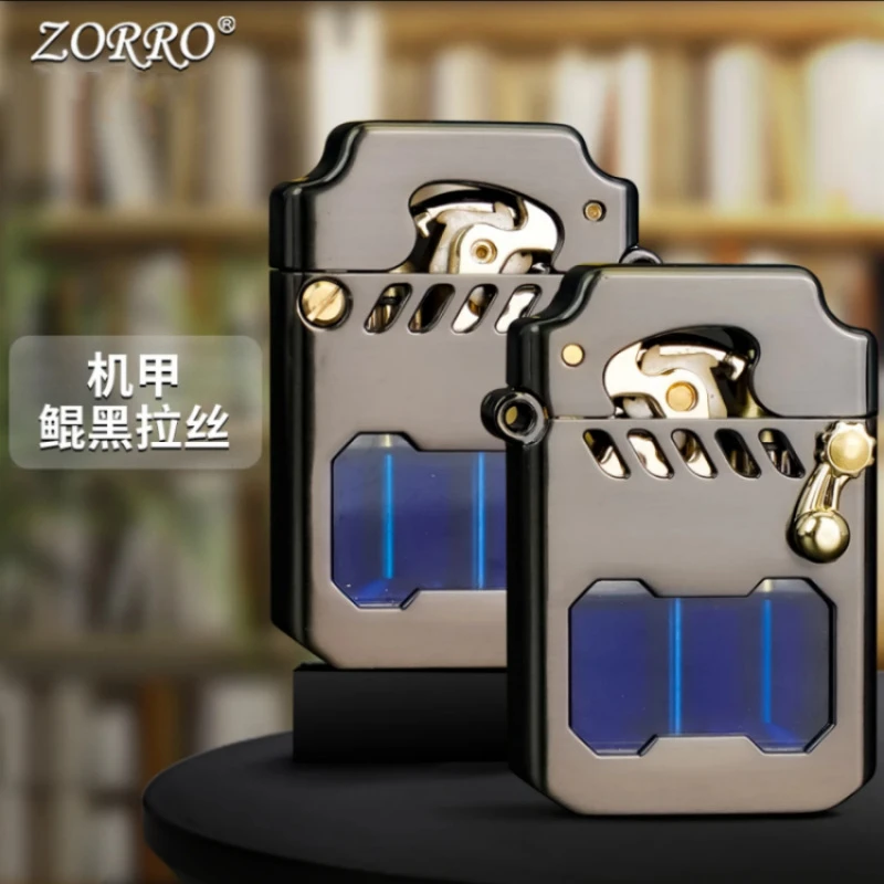 ZORRO佐罗786赛博机甲透明仓煤油打火机半自动经典款，拍单专用