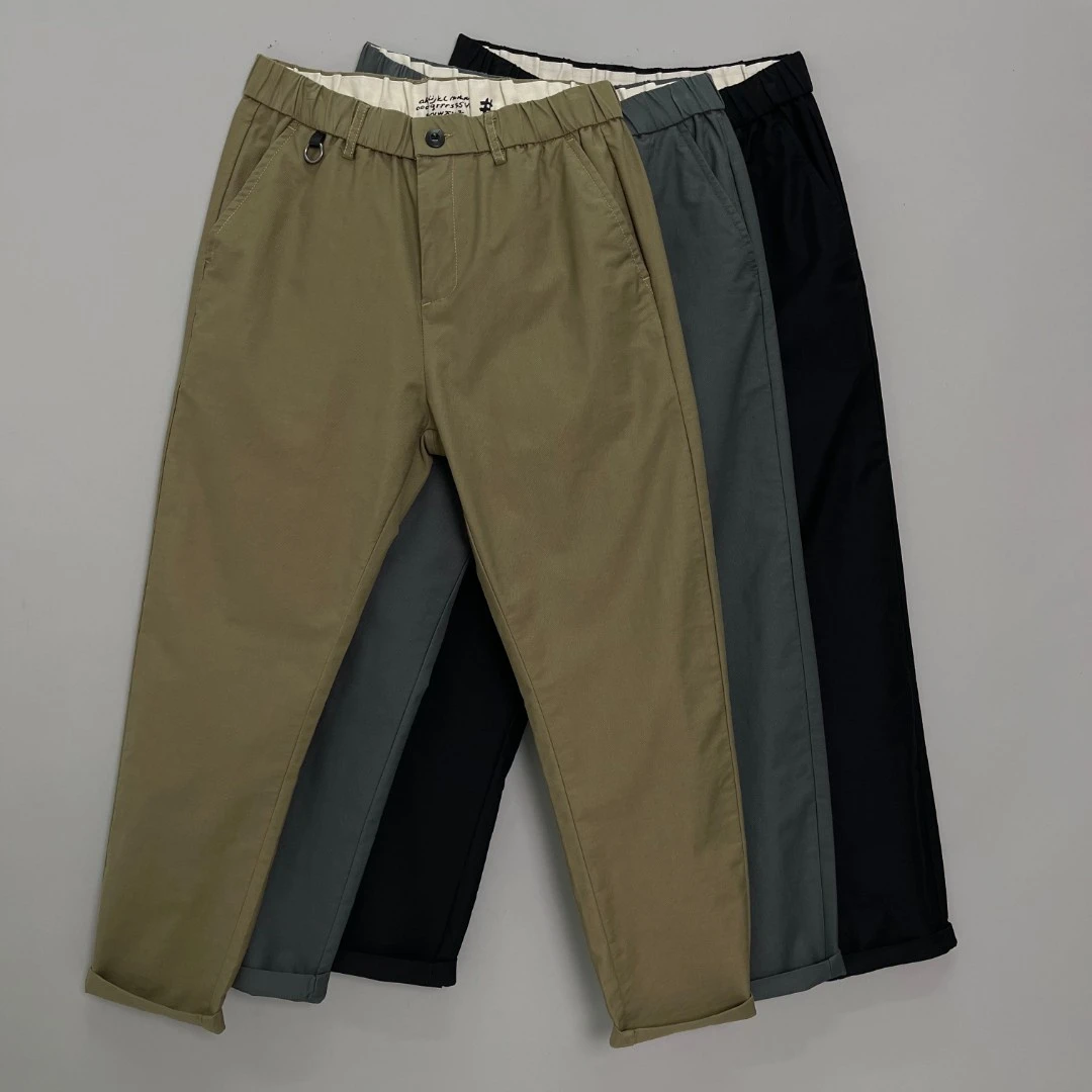 2820夏季新款韩版时尚弹力直筒小脚男九分裤