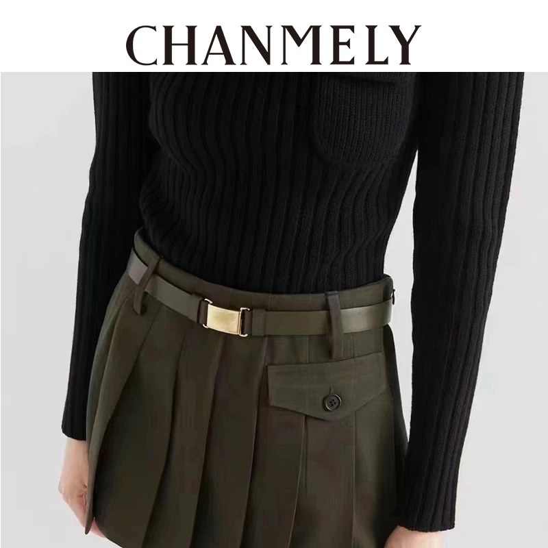 【CHANMITY】秋冬显瘦褶饰半身裙023873