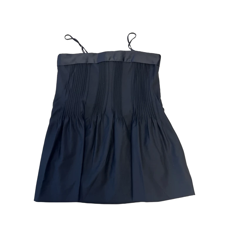 【CHANMITY】百褶摆露肩性感吊带裙 023518