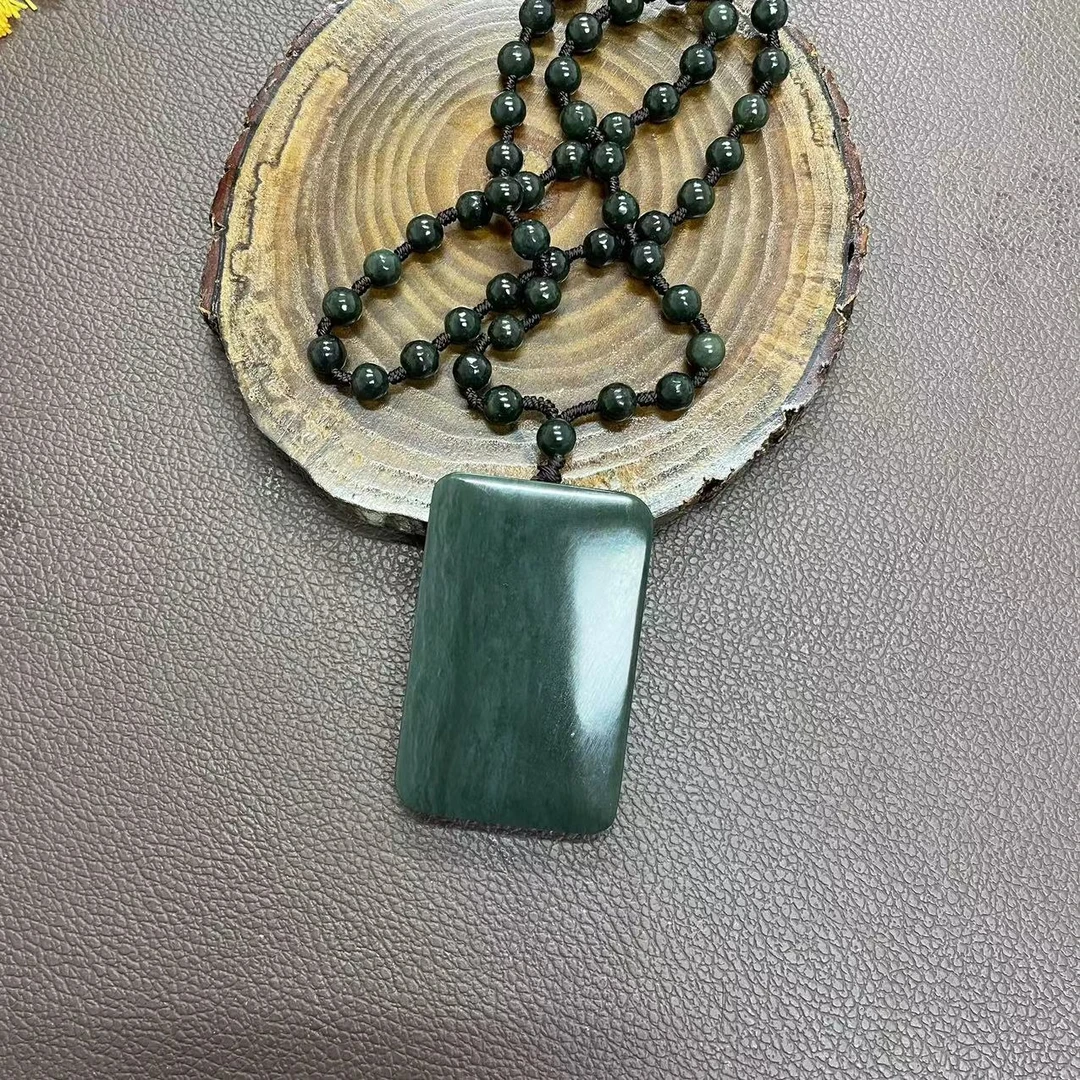 【天然和田玉】无事牌吊坠/A昊天矿业