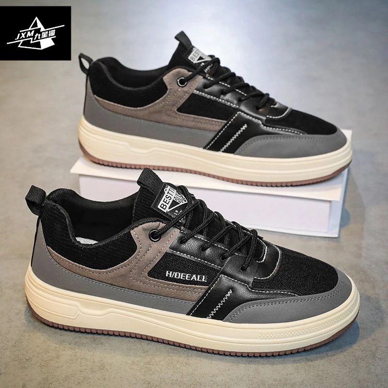 男鞋秋季新款透气港风百搭耐脏网面潮流运动休闲鞋男士春秋夏季
