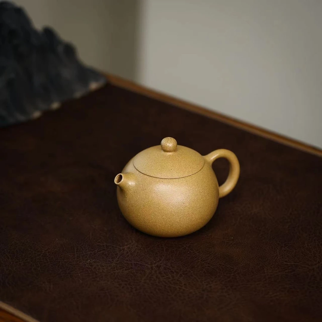 SY黄金段【西施150CC】宜兴黄龙山原矿手工紫砂壶