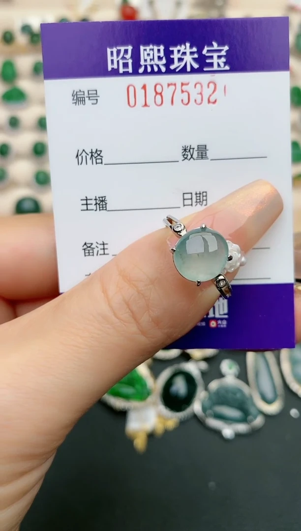 【闪购商品】翡翠戒指银S925镶嵌1