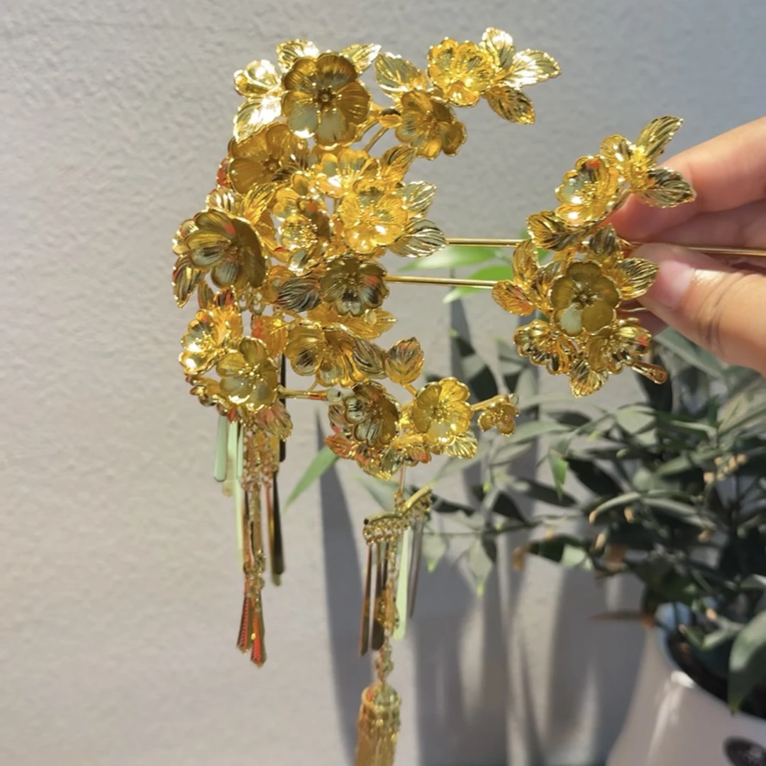 ETE ST2-11965新娘头饰 金色中式婚礼秀禾头饰