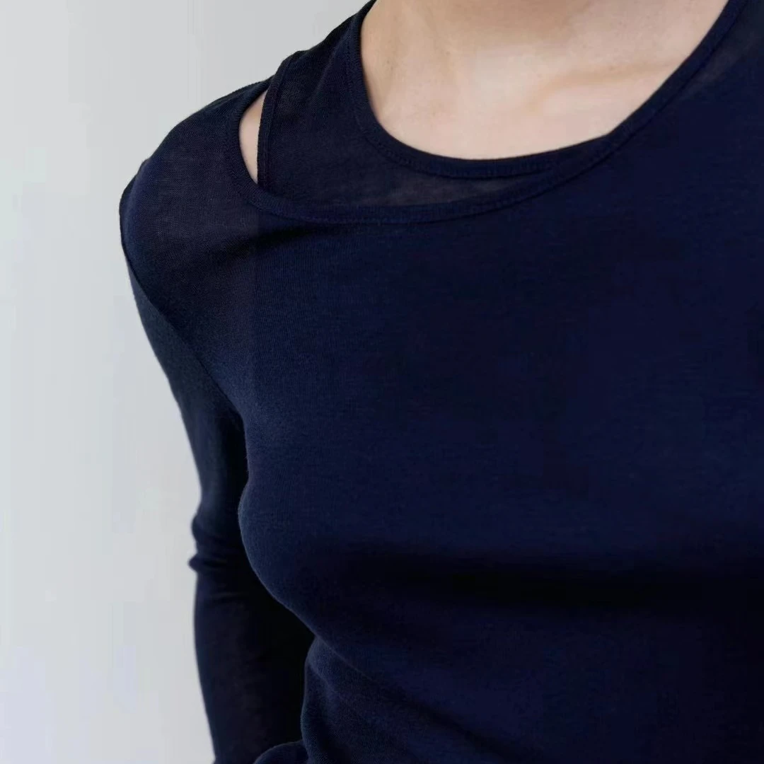 韩国设计师款春款纯色上衣 No退No换