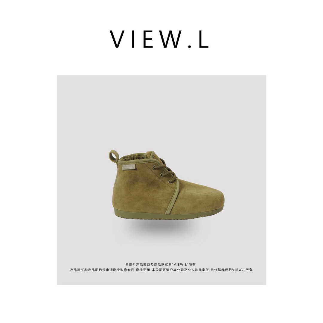 view.l24   小众高级真皮系带加绒勃肯鞋  C8857