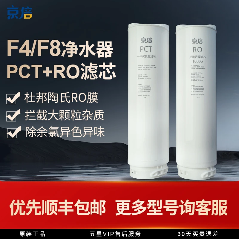 家用反渗透净水器JRO600G-F4/JRO1000G-F8 PCT复合滤芯RO滤芯