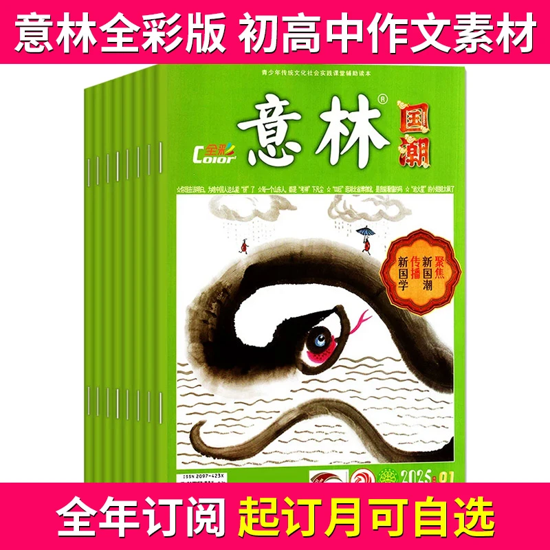 意林全彩版国潮（全彩版Color）杂志全年订阅初高中作文素材杂志