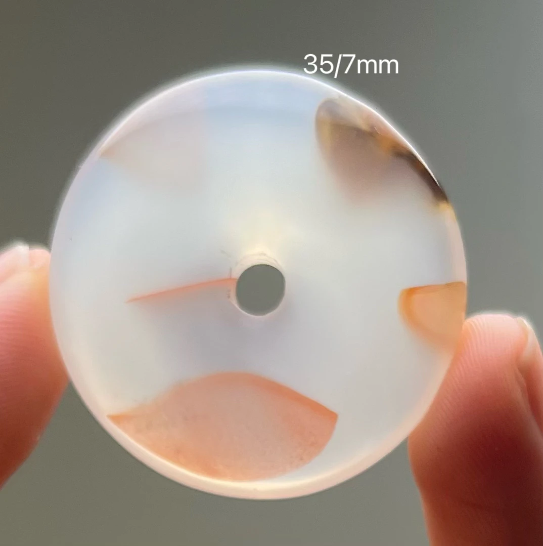 112海洋玉髓龙纹平安扣侧面有微瑕疵介意慎拍