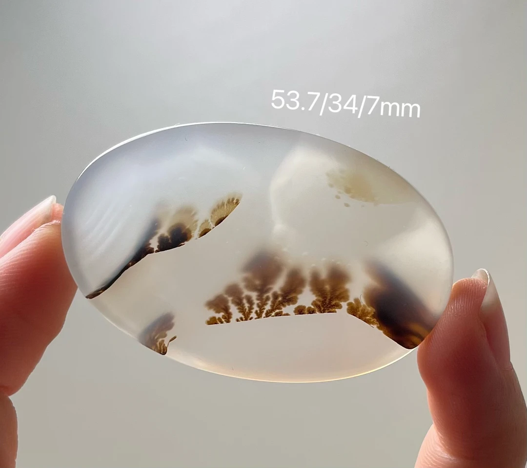 246海洋玉髓草花意境风景吊坠尺寸见图
