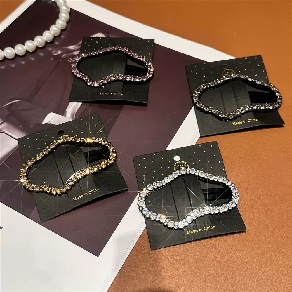 云朵碎发bb夹黑色时尚头饰气质韩版简约发卡夹子碎发夹爆款网红