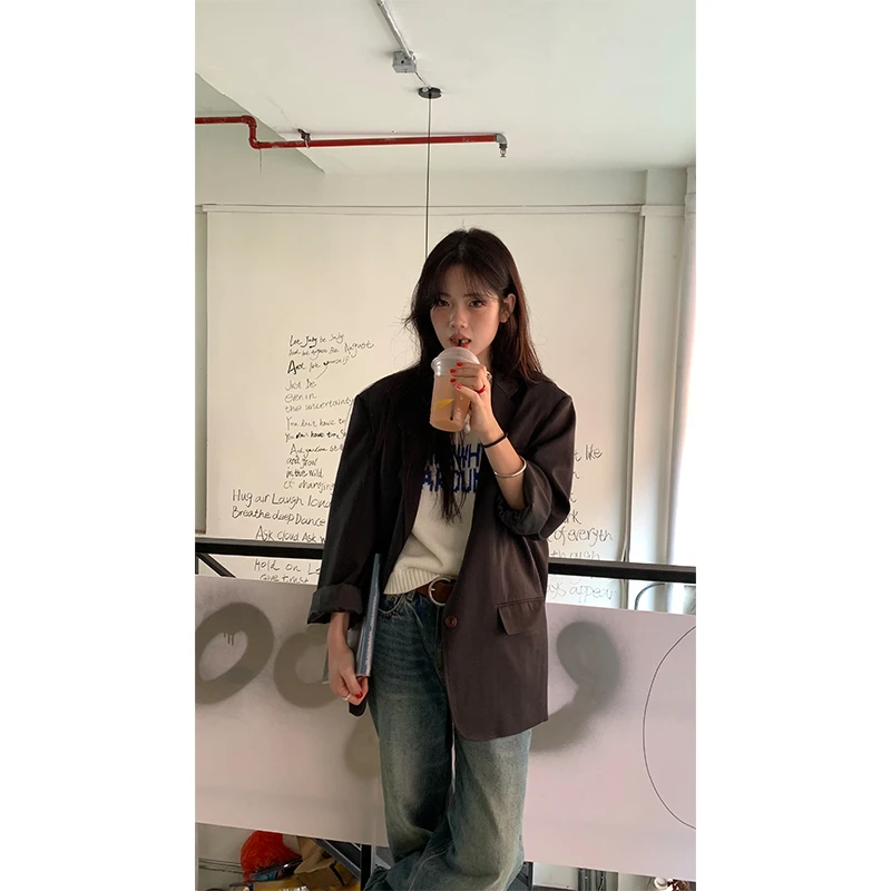 【香香的梨】早秋新款复古西装EM0068