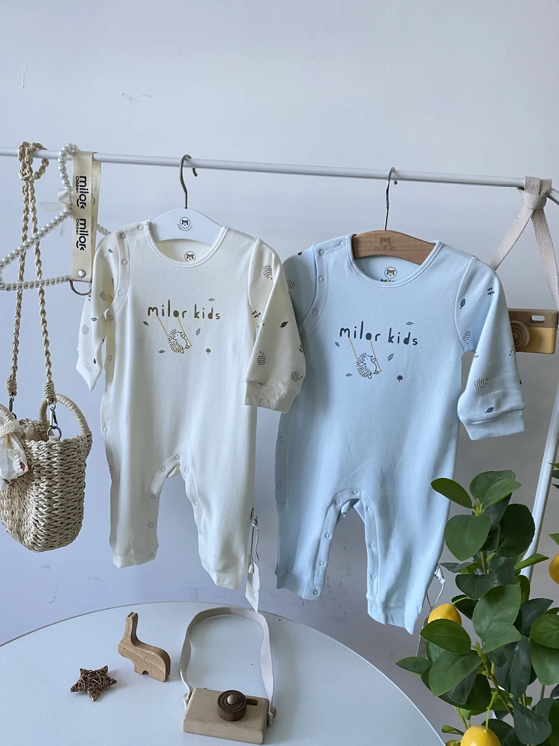 米乐熊 丛林肩开连体衣3259