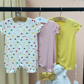 【00107】米乐熊 荷叶边哈衣