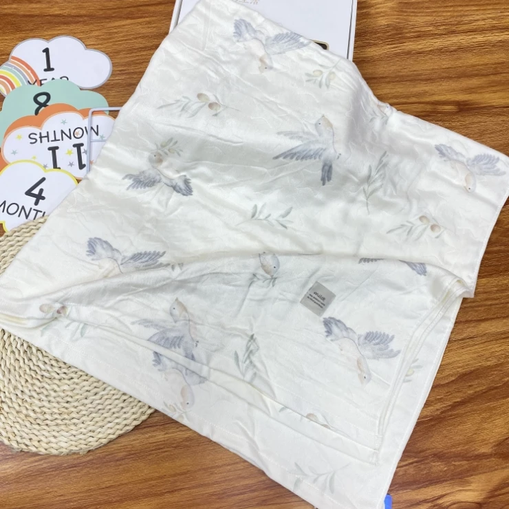 米乐熊小鸟抑菌毯6429