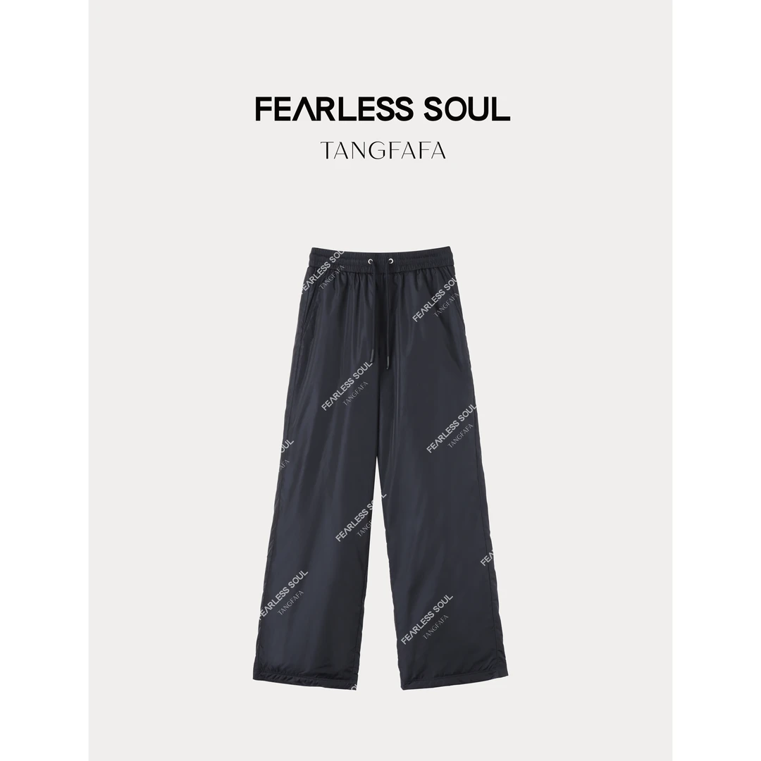 TFF X FS 秋冬宽松抽绳直筒休闲冲锋裤 824FP232 *