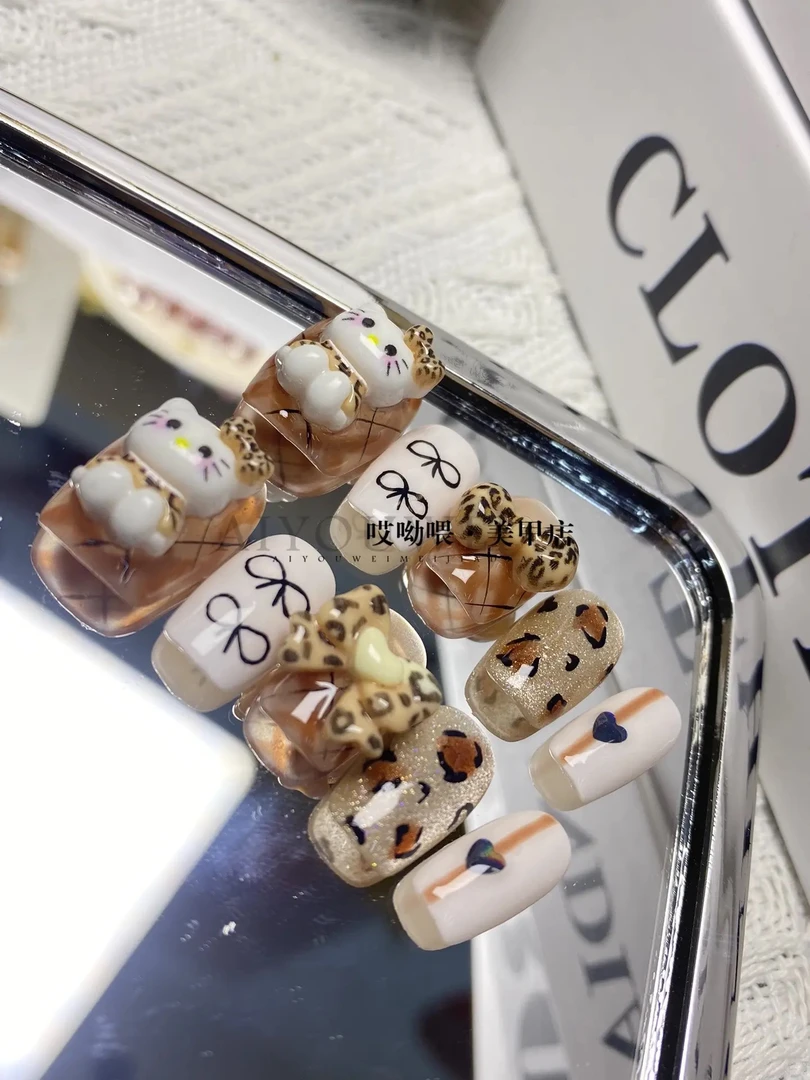 下单备注【编码➕尺码】哎呦喂手工穿戴甲直播间专用