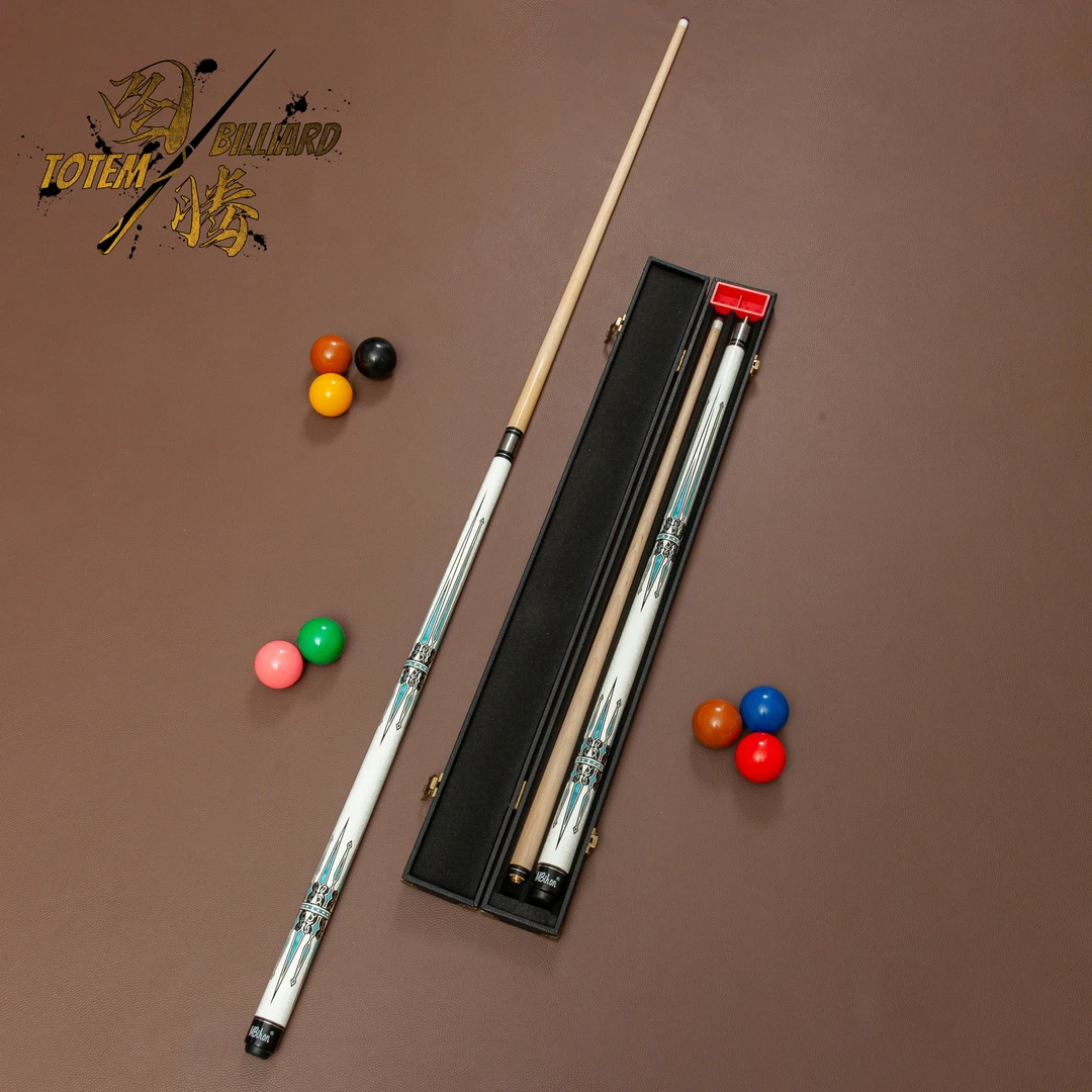 Mbihon白冠台球杆1/2分体小头枫木杆中式八球波茨九球桌球会员杆