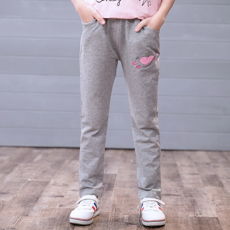 女童运动裤春秋款直筒裤新款宽松儿童装长裤春夏装中大童休闲裤子