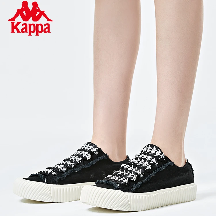 KAPPA/背靠背Kappa卡帕串标帆布鞋情侣男女低帮休闲板鞋K0CX5VS39