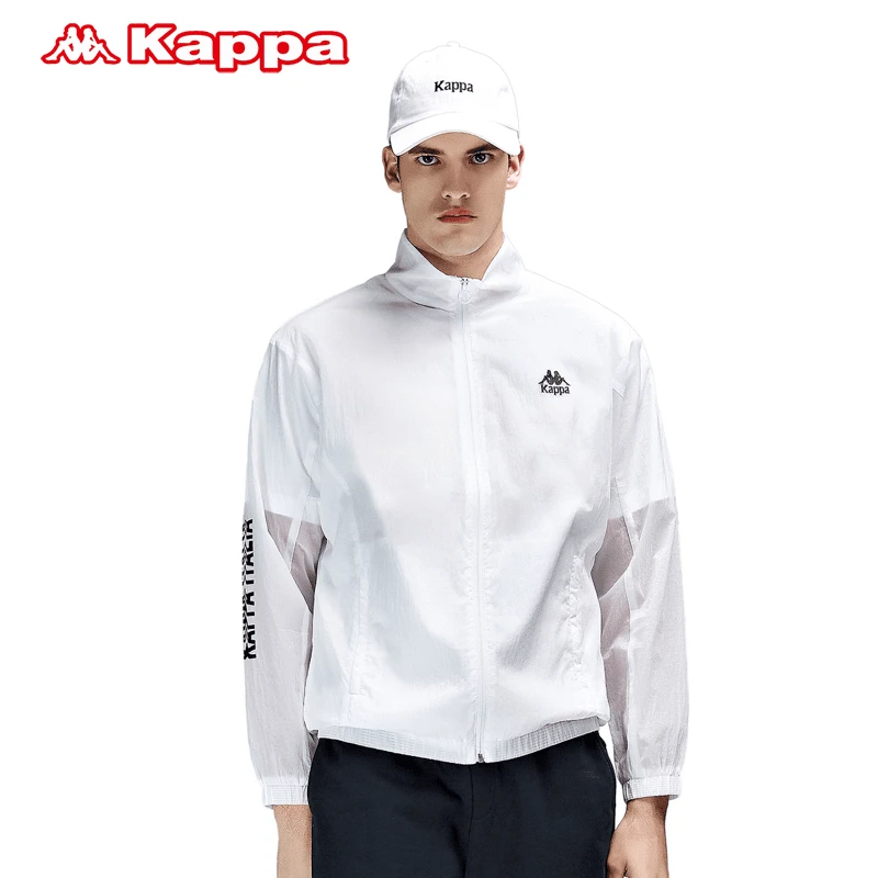 《皮肤衣》Kappa卡帕防风情侣男女梭织夏休闲立领开衫K0BX2FJ02D