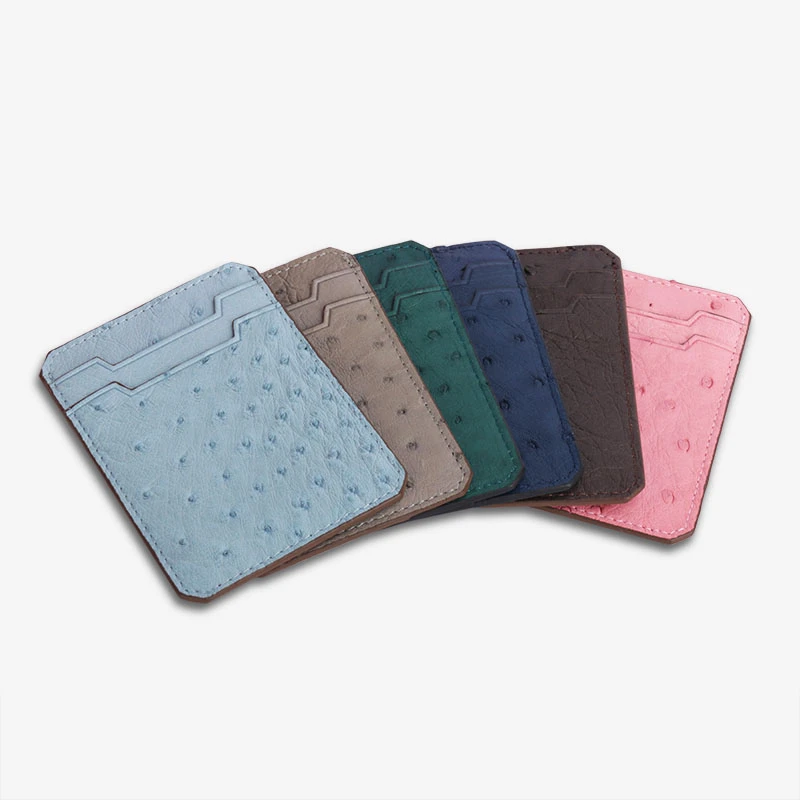 私订达人鳄鱼世家女士卡包证件包鸵鸟皮卡包防消磁（丁豆随机不均）