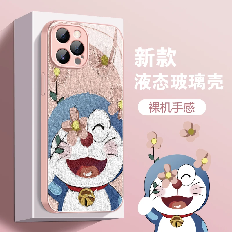 【苹果/华为/荣耀/OPPO/vivo/小米】拿花哆啦防摔全包边手机壳