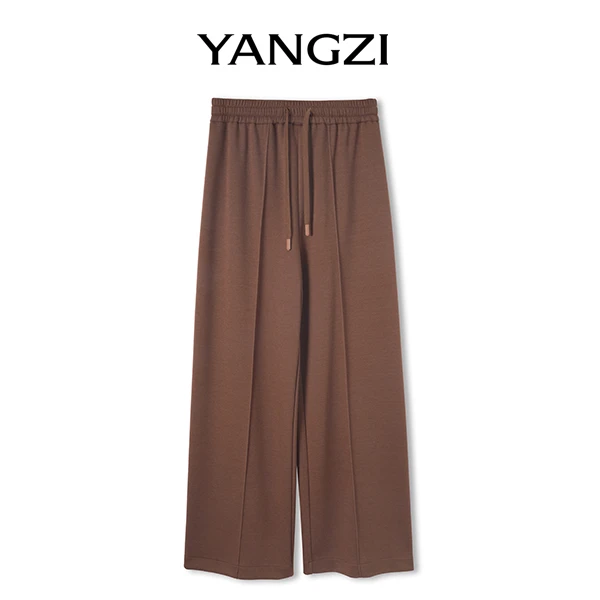 2024秋冬新款时尚简约百搭休闲款山羊绒阔腿裤 XGD2411-24128