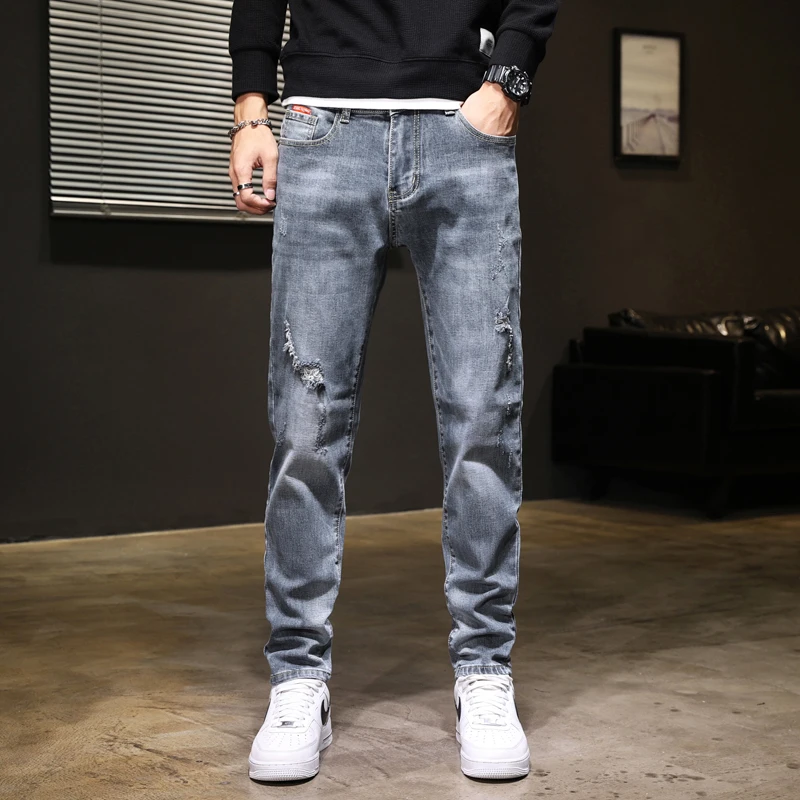 轻奢春夏孤品过款牛仔裤男K