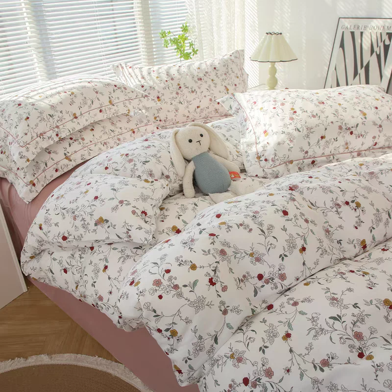 7【云花糖】双人（2*2.3）全棉有氧双层纱被罩软糯透气不掉毛絮