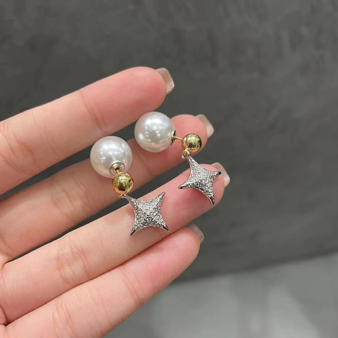 铜合金耳饰 超高版 设计高级感四芒星时尚耳环  AE-6483
