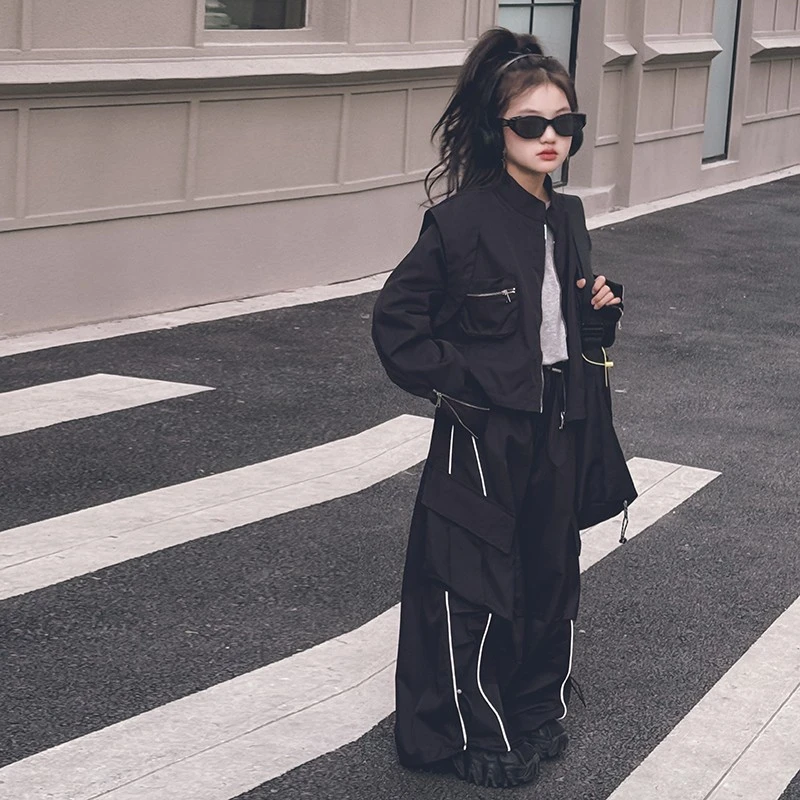 冷大娘定制男女中大童重工设计师款街舞演出套装表演服休闲夹克亲