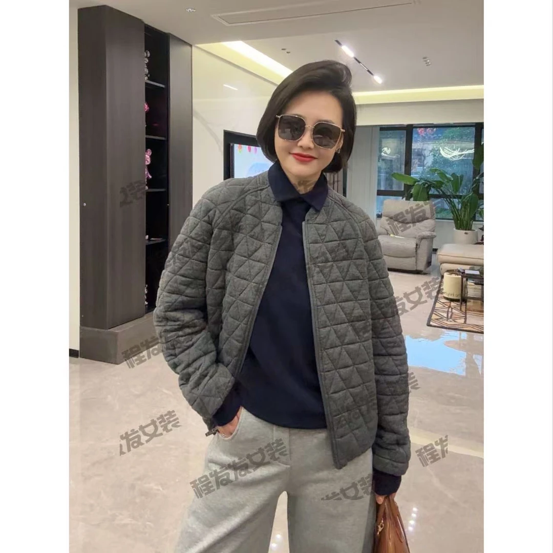 【程发发】（尘圆）绗缝设计棉服小立领高级感F1676