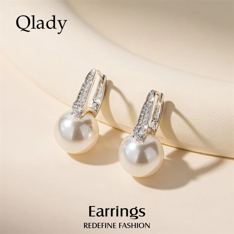 合金耳饰 银耳饰仿珍珠耳钉女小众独特耳环2025年新款爆款高级感