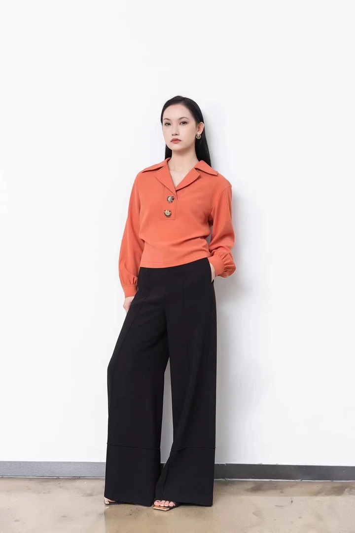 时尚休闲纯色上衣DUCM126