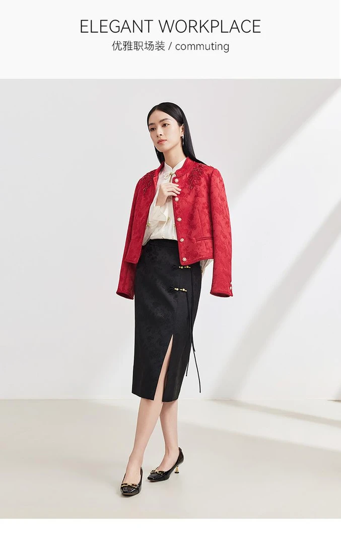 中国风复古半身裙DVCH778