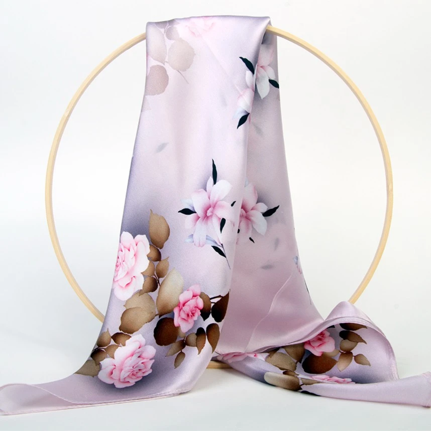 桑蚕丝真丝中方巾  337款百搭通勤必备柔软舒适丝绸时尚透气丝巾