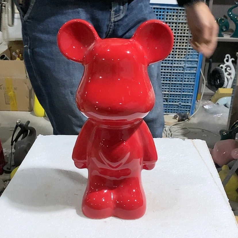 【闪购商品】陶瓷摆件红色爱心熊