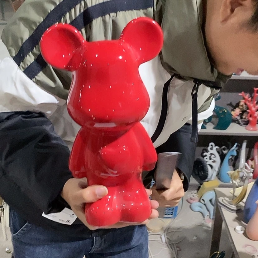 【闪购商品】陶瓷摆件红色爱心熊