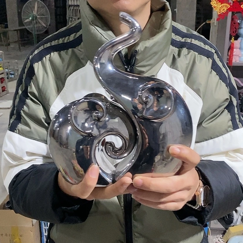 【闪购商品】陶瓷摆件电镀银情侣象