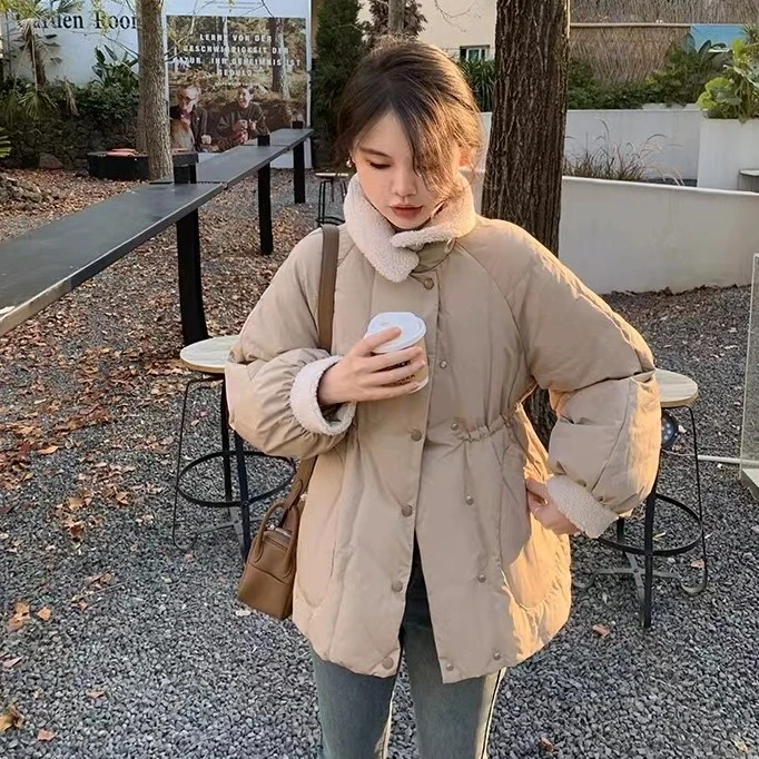 魅喻女款高品质外套鸭绒百搭2024年新款冬季韩版保暖秋冬季 收腰