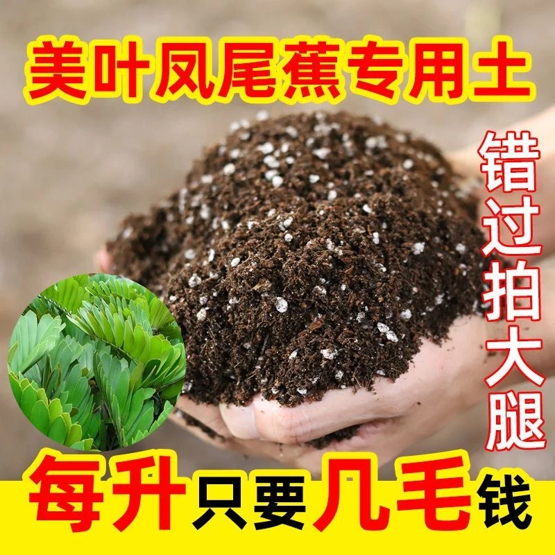 美叶凤尾蕉专用进口泥炭营养土疏松透气养花种菜多肉土绿植养花土
